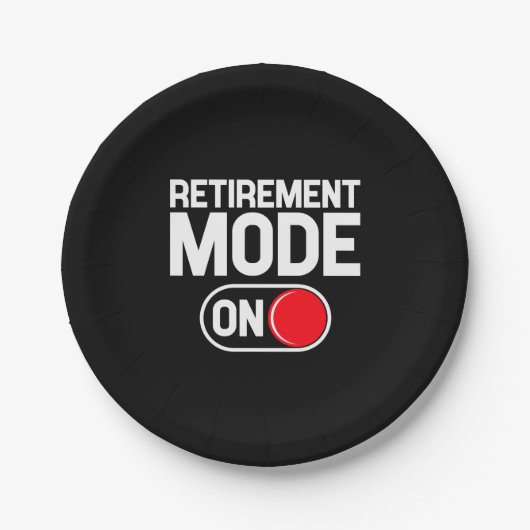 Assiettes En Carton Funny Retivement - Temps de repos On (Devant)