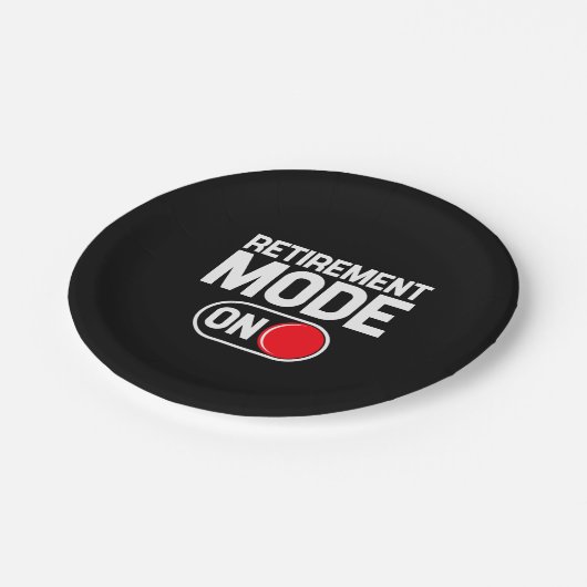 Assiettes En Carton Funny Retivement - Temps de repos On (Angle)