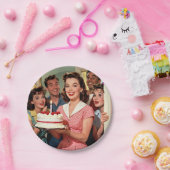 Assiettes En Carton Funny Retro Friends Celebrating a Birthday (Fête)
