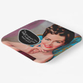 Assiettes En Carton Funny Retro Sarcastique femme Anniversaire (Angulaire)