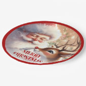 Assiettes En Carton Funny Santa Claus Cartoon Holiday Party Paper (Angle)