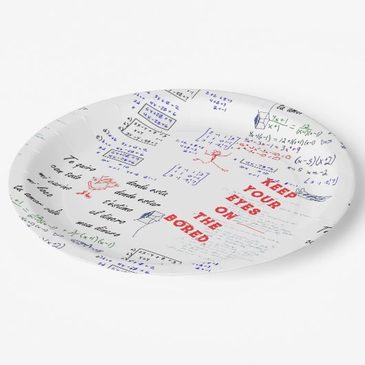 Assiettes En Carton Funny School Party (Angle)