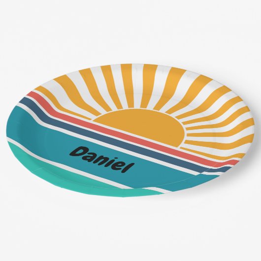 Assiettes En Carton Funny Sunshine (Angle)