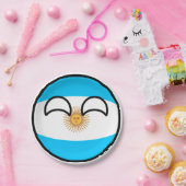 Assiettes En Carton Funny Trending Geeky Argentine Countryball (Fête)