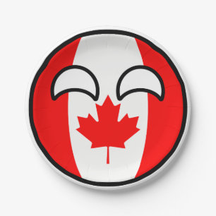 Assiettes En Carton Funny Trending Geeky Canada Country