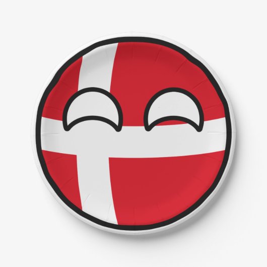 Assiettes En Carton Funny Trending Geeky Danemark Camptryball (Devant)