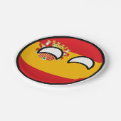 Assiettes En Carton Funny Trending Geeky Espagne Country (Angle)