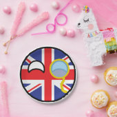 Assiettes En Carton Funny Trending Geeky Royaume-Uni Countryball (Fête)