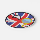 Assiettes En Carton Funny Trending Geeky Royaume-Uni Countryball (Angle)