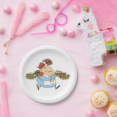 Assiettes En Carton Funny Witress (Fête)