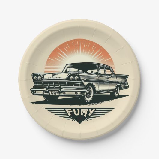 Assiettes En Carton Furie (Devant)