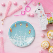 Assiettes En Carton Fusées spatiales éteintes (Fête)