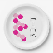 Assiettes En Carton Fusion rose harmonieuse (Devant)