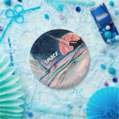 Assiettes En Carton Futur chez soi dans l'espace (Fête)