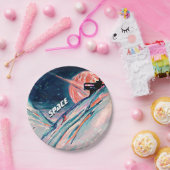 Assiettes En Carton Futur chez soi dans l'espace (Fête)