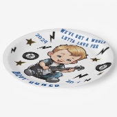 Assiettes En Carton Futur Rocker Rock N Roll Lotta Love Baby Boy (Angle)