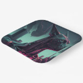 Assiettes En Carton Futuriste Grande Danse Le compagnon robotique (Angulaire)