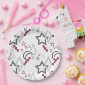 Assiettes En Carton FuzzyFoxArt (Fête)