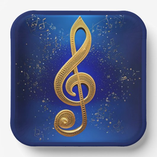 Assiettes En Carton G-Clef (Recto)