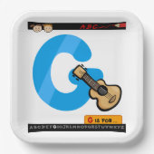 Assiettes En Carton G est pour guitare (Recto)