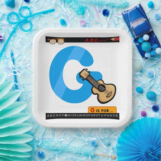 Assiettes En Carton G est pour guitare