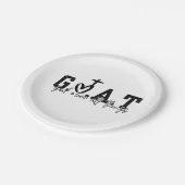 Assiettes En Carton G.O.A.T Dieu sur toutes les choses Christian Jésus (Angle)