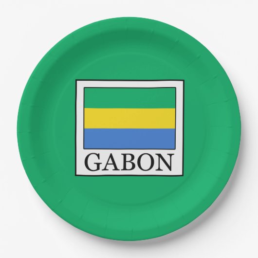 Assiettes En Carton Gabon (Devant)