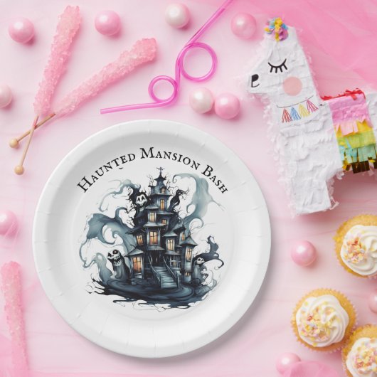 Assiettes En Carton Gala gothique : Haunted Mansion Bash (Fête)