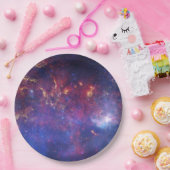 Assiettes En Carton Galaxie brillante dans l'espace (Fête)