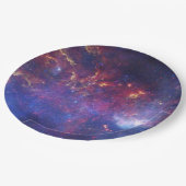 Assiettes En Carton Galaxie brillante dans l'espace (Angle)