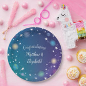 Assiettes En Carton Galaxie du Baby shower spatial (Fête)