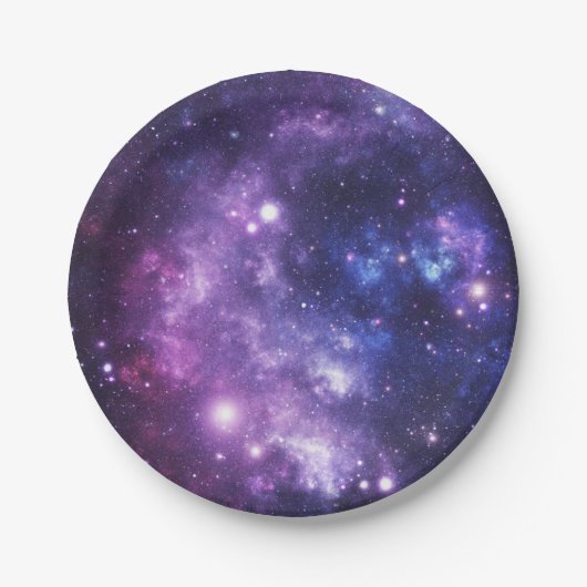 Assiettes En Carton Galaxie spatiale (Devant)