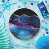Assiettes En Carton Galaxy Agate Series Design (Fête)