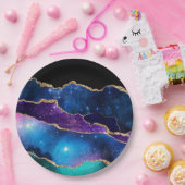 Assiettes En Carton Galaxy Agate Series Design (Fête)