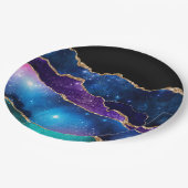 Assiettes En Carton Galaxy Agate Series Design (Angle)