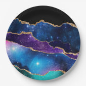 Assiettes En Carton Galaxy Agate Series Design (Devant)