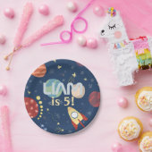 Assiettes En Carton Galaxy Espace extra-atmosphérique Plaque de papier (Fête)