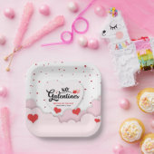 Assiettes En Carton Galentine's  (Fête)