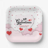 Assiettes En Carton Galentine's  (Recto)