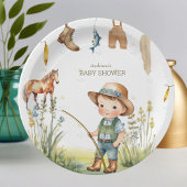 Assiettes En Carton Gallops & Gills Derby Baby shower Rustique Pêcheur