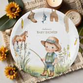 Assiettes En Carton Gallops & Gills Derby Baby shower Rustique Pêcheur