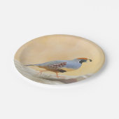 Assiettes En Carton Gambrel's Quail Painting Original Bird Art (Angle)