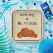 Assiettes En Carton Game Day Basketball Watch Party (Fête)