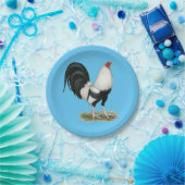 Assiettes En Carton Gamecock argenté (Fête)