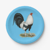 Assiettes En Carton Gamecock argenté (Devant)