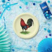 Assiettes En Carton Gamecock :  Rouge foncé (Fête)