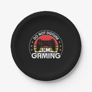 Assiettes En Carton Gamer Gift   Je Joue Ne Disturbe Pas