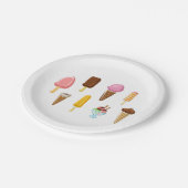 Assiettes En Carton Gamme De Glaces (Angle)