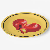 Assiettes En Carton Gants de boxe Conception Papier Plaque (Angle)