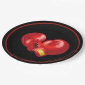 Assiettes En Carton Gants de boxe Conception Papier Plaque (Angle)